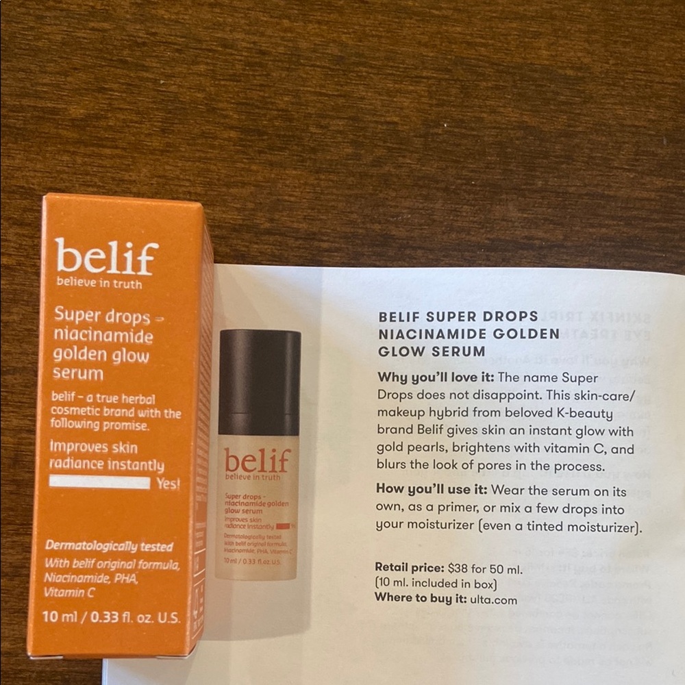Super Drops Niacinamide Golden Glow Serum
